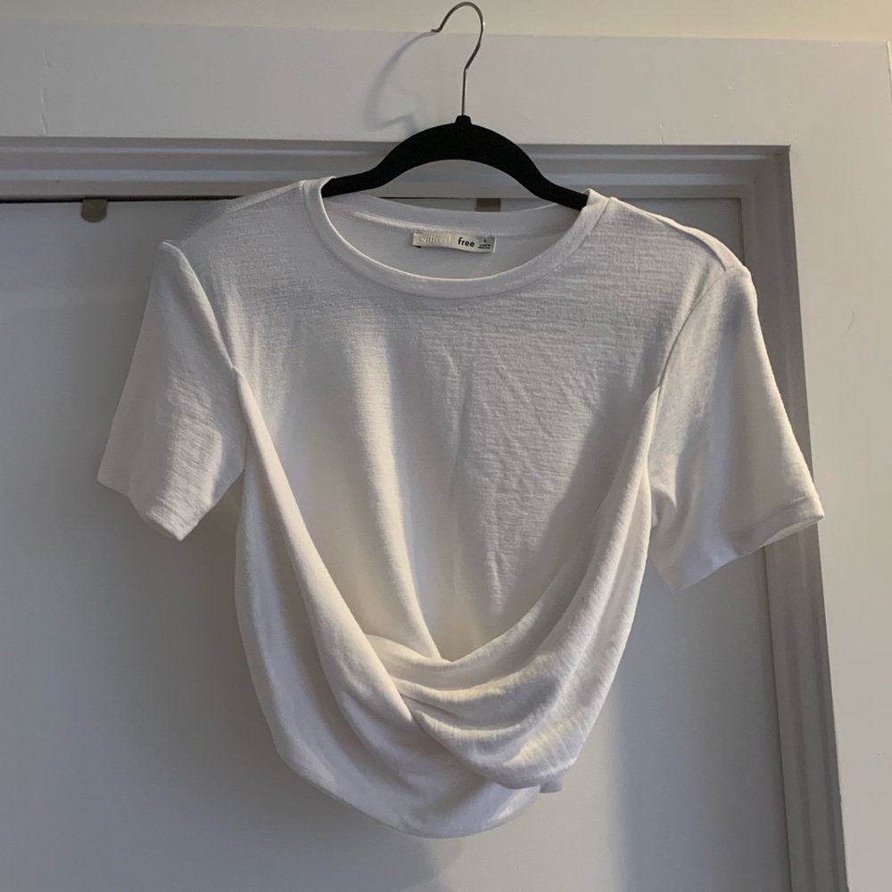 White crop top